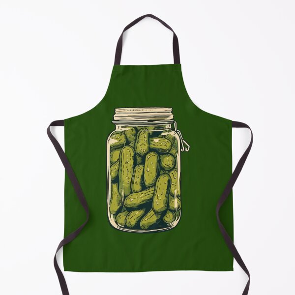 Aperçu de l'œuvre Bocal de cornichons juteux style dessin animé créée et vendue par Arncil.