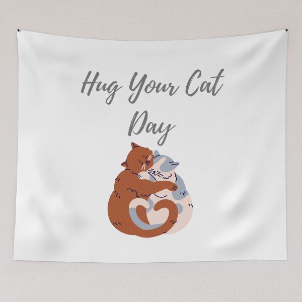 Item preview, Hug Your Cat Day designed and sold by Simo0455.