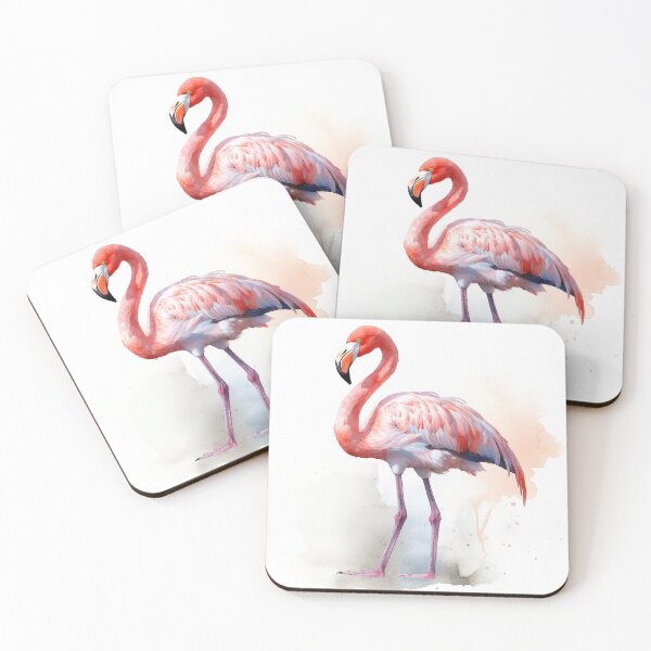 Item preview, Stunning Flamingo Watercolour Portrait designed and sold by Adios65.