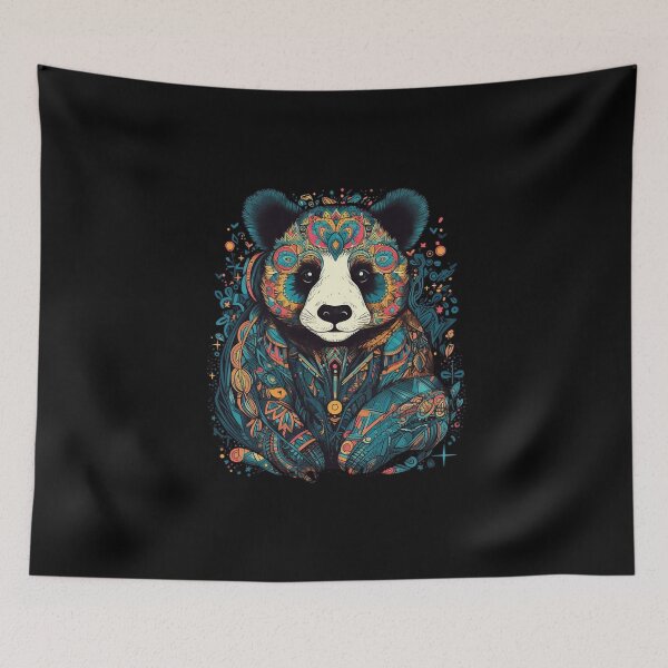 Item preview, Geometric Colorful Panda designed and sold by paulloed.