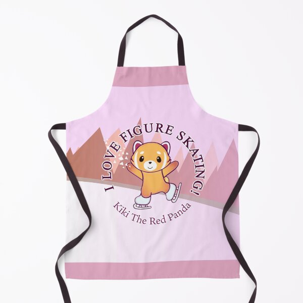 Item preview, I Love Figure Skating - English Pins and Gifts - by Kiki The Red Panda designed and sold by KikiTheRedPanda.