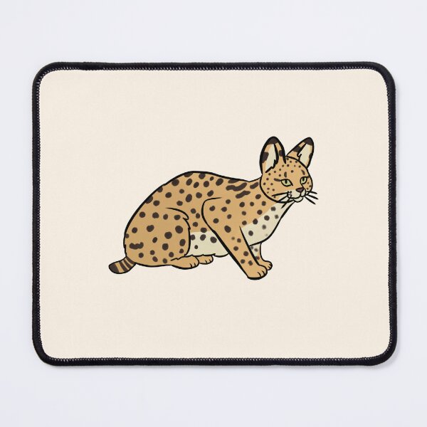 Item preview, serval cute illustration designed and sold by Yarafantasyart.
