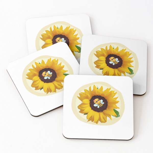 Item preview, Bee on  a sunflower, sleepy bee designed and sold by uriwe.