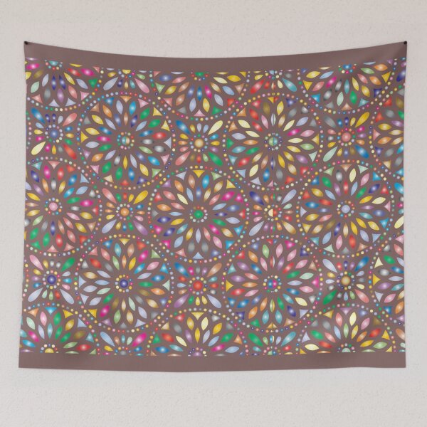 Item preview, Colorful Geometric Floral Masterpiece designed and sold by DreamPrint Collective.