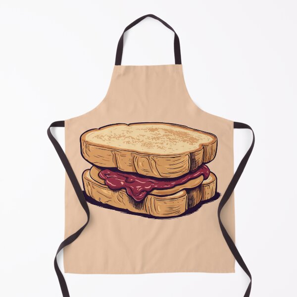 Aperçu de l'œuvre Peanut Butter and Jelly Sandwich Cartoon Style créée et vendue par Arncil.