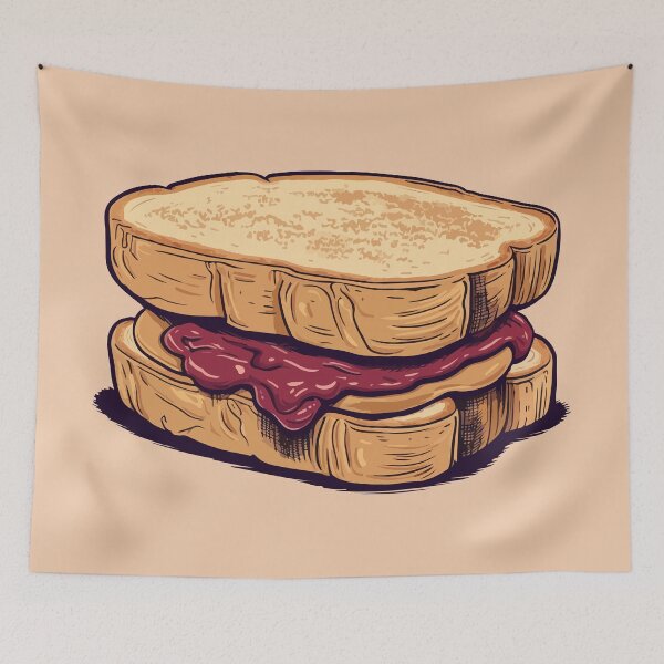 Item preview, Peanut Butter and Jelly Sandwich Cartoon Style designed and sold by Arncil.