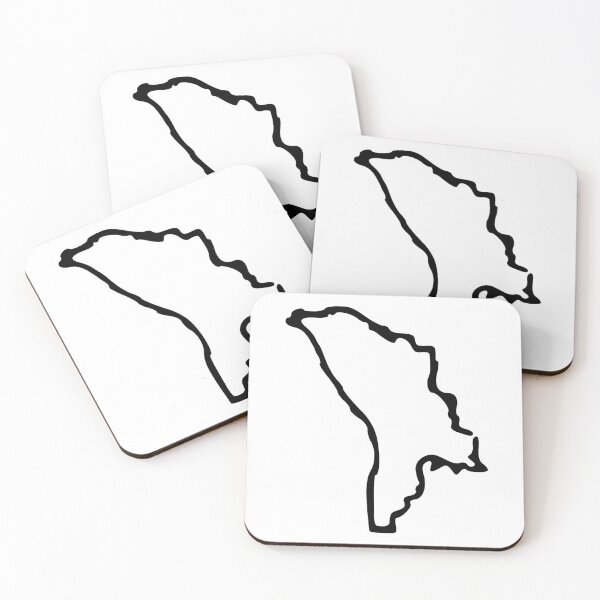 Item preview, Moldova Minimalistic Country Outline designed and sold by Natamus.
