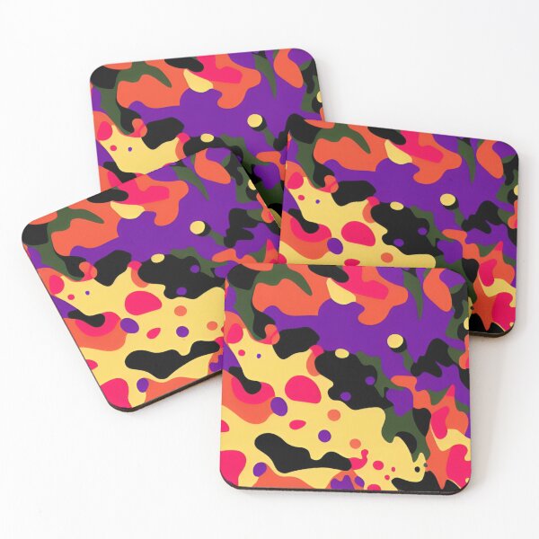 Item preview, Artsy Camouflage Abstract Pattern Dripping Colors designed and sold by pixxiesart.