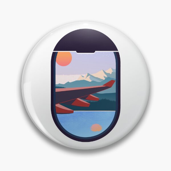 Item preview, Wanderlust Travel Plane Window Landscape Nature designed and sold by CreatDifference.