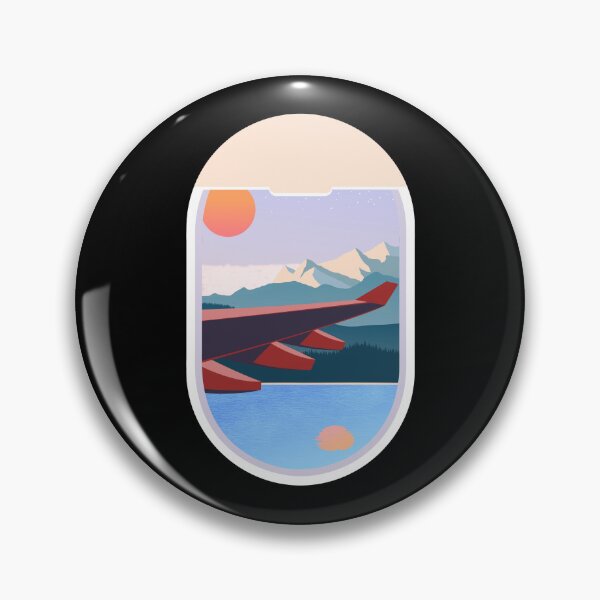 Item preview, Wanderlust Plane Window Travel Landscape Nature designed and sold by CreatDifference.