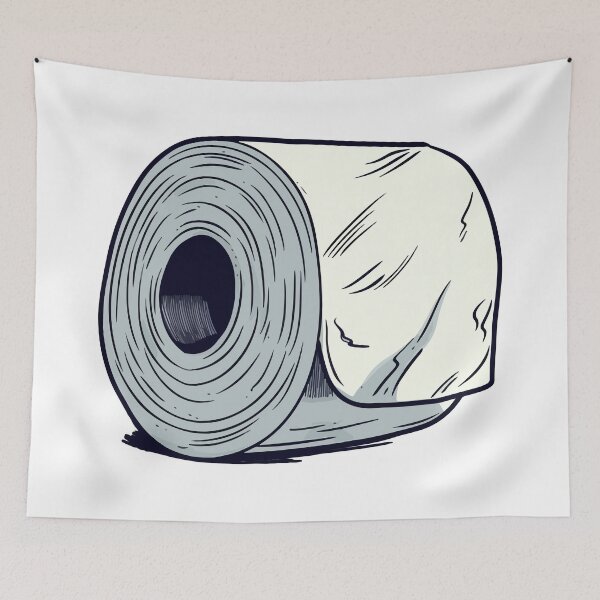 Item preview, Simple Roll of Toilet Paper Cartoon Style designed and sold by Arncil.