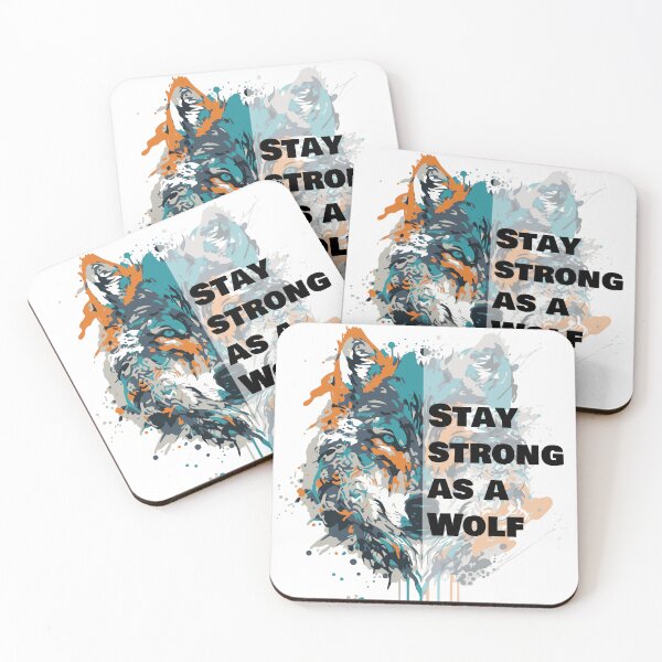 Item preview, Stay strong as a wolf  designed and sold by HBWOLFARTS.