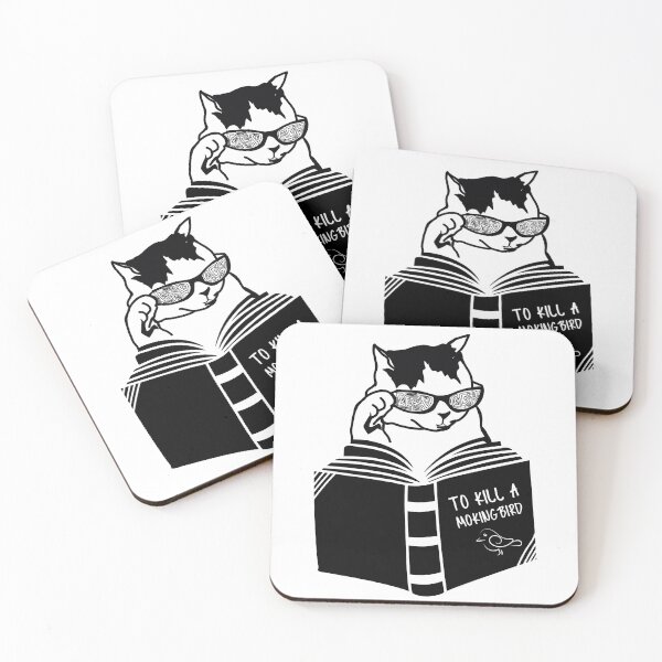 Item preview, Cat reading to kill a mockingbird designed and sold by REO-Collection.