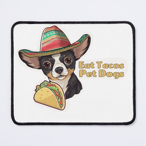 Item preview, Eat Tacos Pet Dogs Sticker - Funny Sticker  designed and sold by TheAdhesiveNerd.