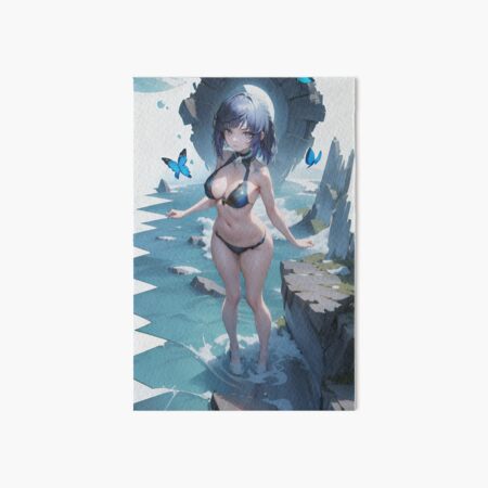 Yelan Genshin Impact Bikini Art Board Print by Demray