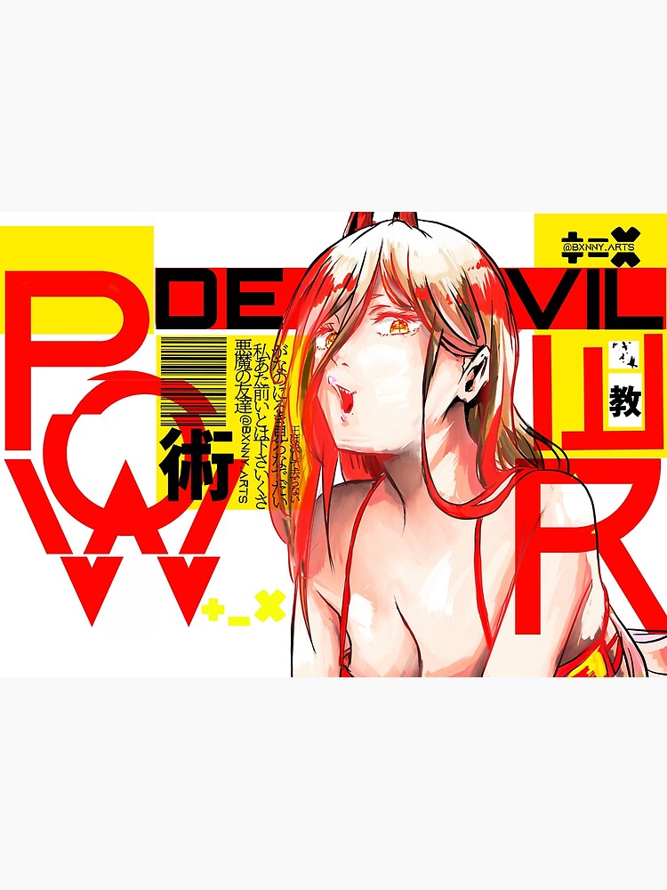 Chainsaw Man Anime Chainsawman Girl Manga Power Matte Finish