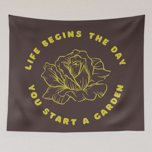 Item preview, Life begins the day you start a garden designed and sold by GasconyPassion.
