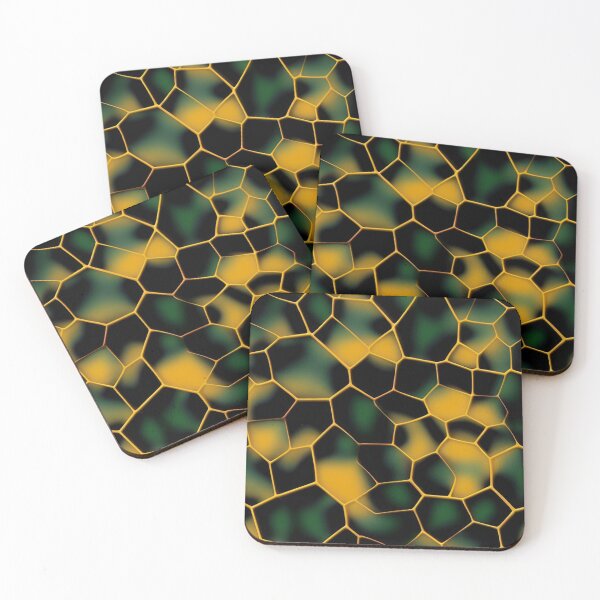 Item preview, Velvet Honeycomb Pattern Emerald Green  designed and sold by pixxiesart.