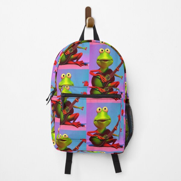 Item preview, Green Frog Playing Guitar designed and sold by HanaiPrint.
