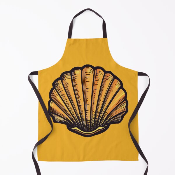 Aperçu de l'œuvre Golden Scallop Shell Cartoon Style créée et vendue par Arncil.