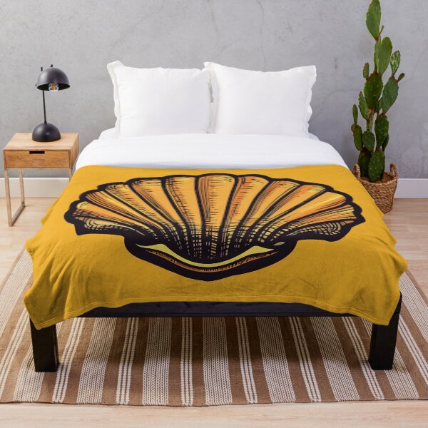 Item preview, Golden Scallop Shell Cartoon Style designed and sold by Arncil.