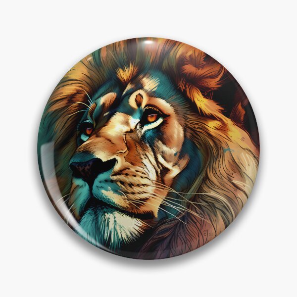 Artikelvorschau, Lion : Vibrant Colour : Digital Art entworfen und verkauft von MTJ-Mushrooms.