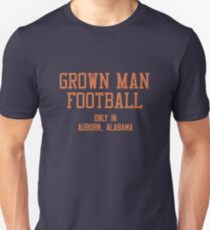 Grown Man Football Auburn 2 Slim Fit T-Shirt