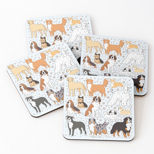 Item preview, Cute dog breeds pattern  designed and sold by Yarafantasyart.