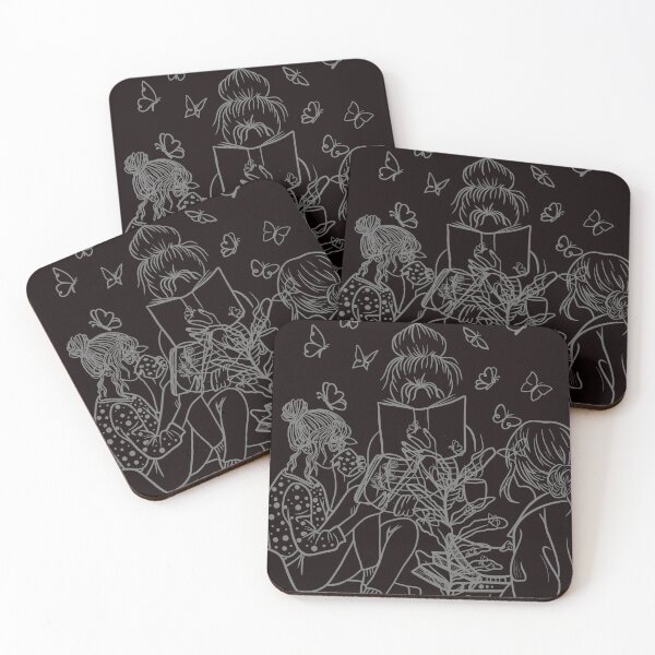 Item preview, Girls studying enjoying coffee together designed and sold by Urban Aesthetics.