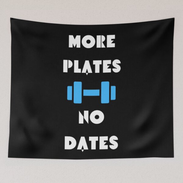 Item preview, More Plates No Dates Gym Fitness Bodybuilding  designed and sold by TeePassion.