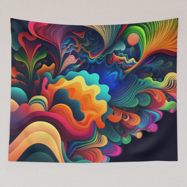 Artikelvorschau, Abstract Psychedelic Colourful Visions for Trippy Art & Design Lovers entworfen und verkauft von TVBArchive.
