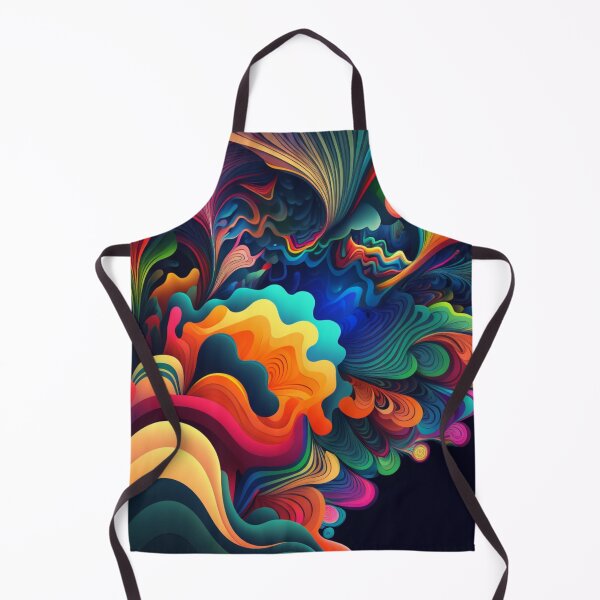 Aperçu de l'œuvre Abstract Psychedelic Colourful Visions for Trippy Art & Design Lovers créée et vendue par TVBArchive.