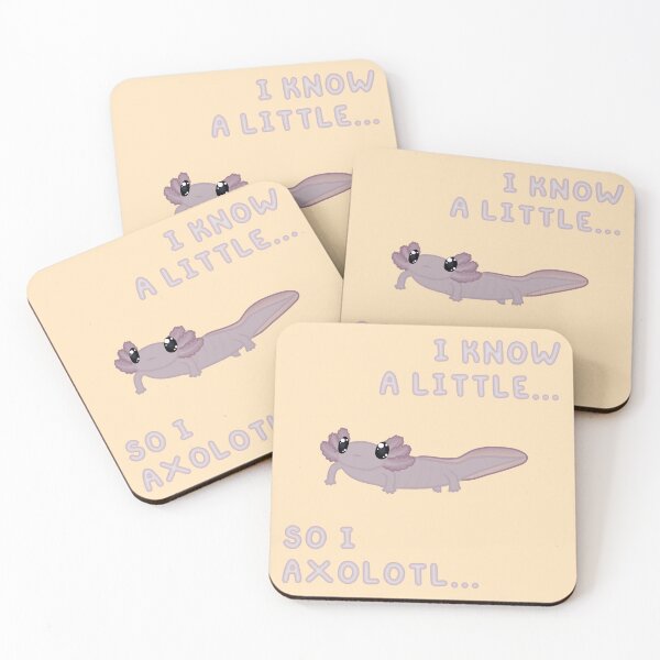 Item preview, Know A Little Axolotl (In Cream) designed and sold by Creepy-Cutesie.