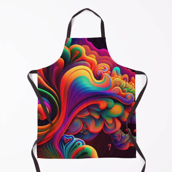 Aperçu de l'œuvre Abstract Psychedelic Colourful Visions for Trippy Art & Design Lovers créée et vendue par TVBArchive.