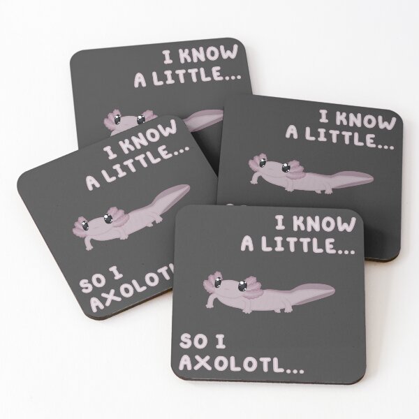 Item preview, Know A Little Axolotl (In Black) designed and sold by Creepy-Cutesie.