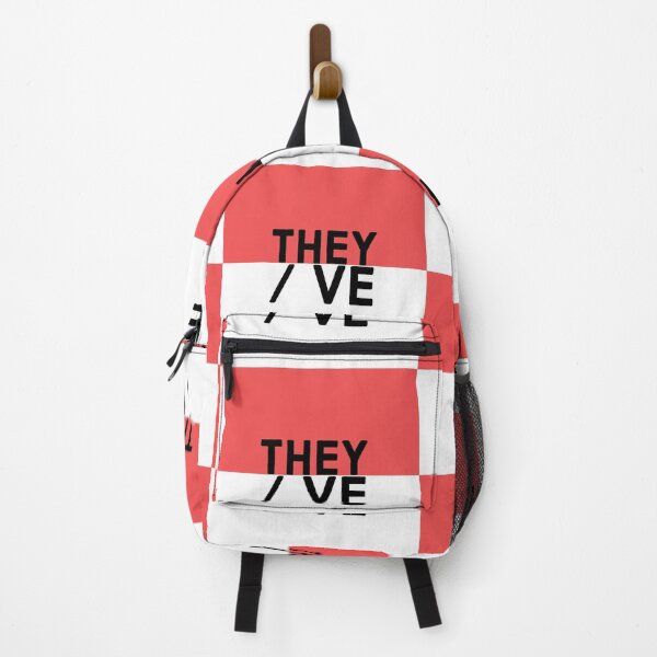 Item preview, They/Ve pronouns on a red and white background designed and sold by MxA19.