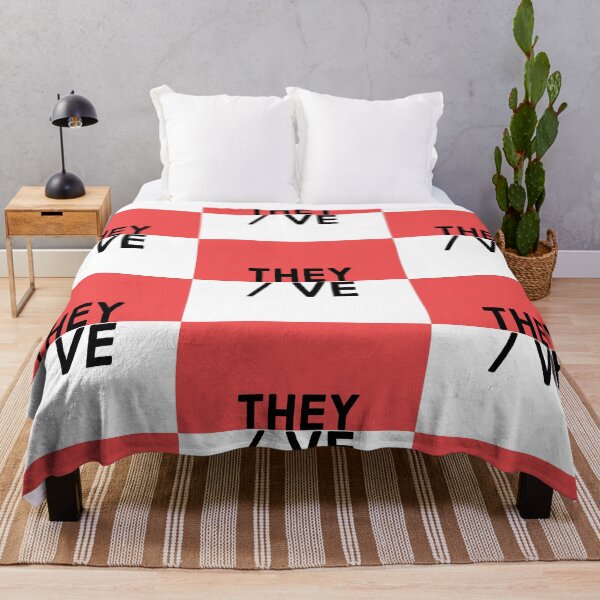 Item preview, They/Ve pronouns on a red and white background designed and sold by MxA19.