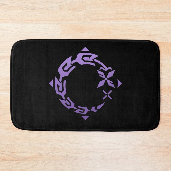 Item preview, Kuki Shinobu logo in electro colours - Genshin Impact designed and sold by damomonkey.