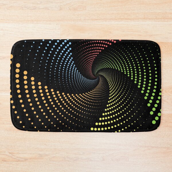 Item preview, Rainbow Spiral Dotted Circle designed and sold by JenTrinhArt.