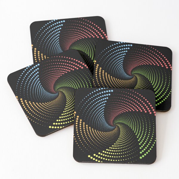 Item preview, Rainbow Spiral Dotted Circle designed and sold by JenTrinhArt.