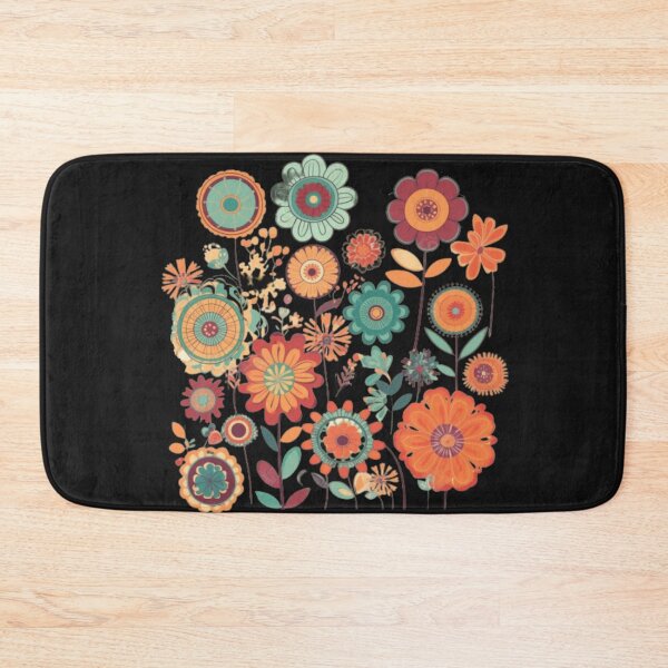 Artikelvorschau, Colorful Retro Wildflowers entworfen und verkauft von CRAZY&ART.
