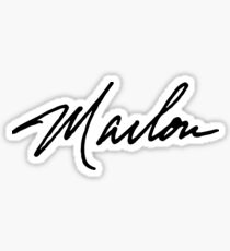 Marlon Brando signature Sticker