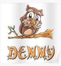 Denny Owl Poster