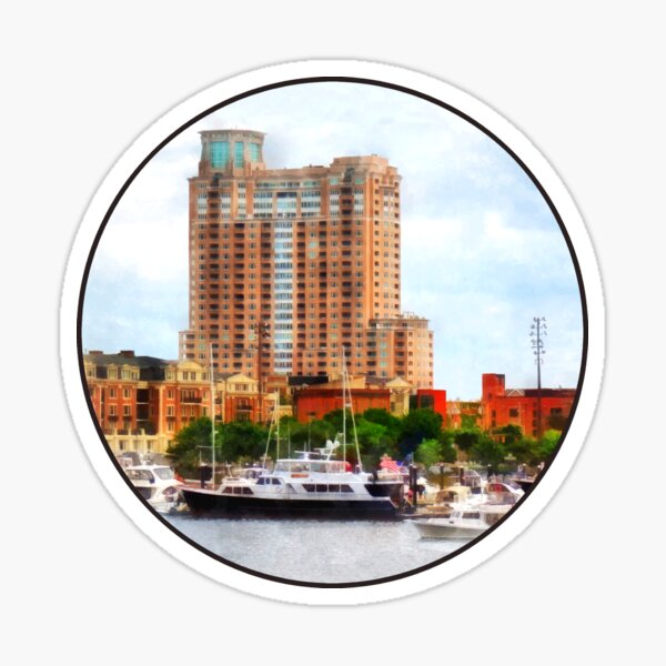 Item preview, Baltimore MD - Boats at Inner Harbor  designed and sold by Susan Savad.