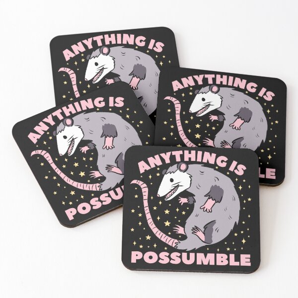 Item preview, Funny opossum pun anything is possible  designed and sold by Yarafantasyart.