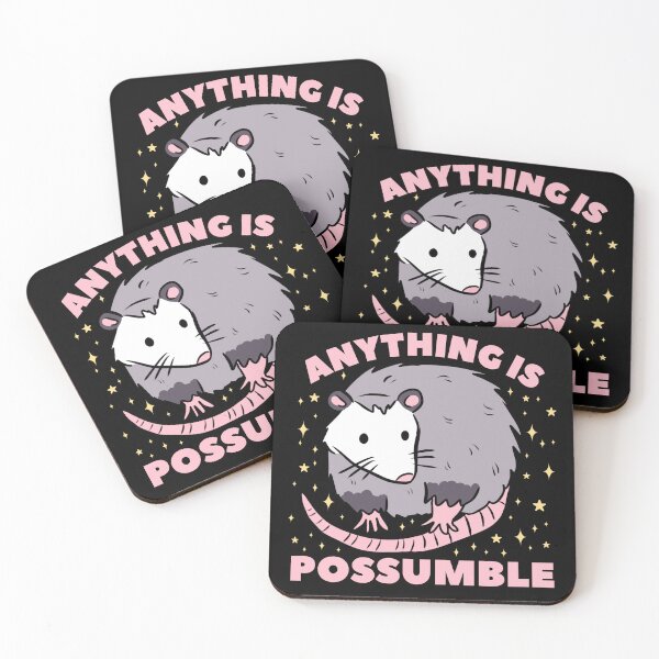 Item preview, Funny opossum pun anything is possible  designed and sold by Yarafantasyart.
