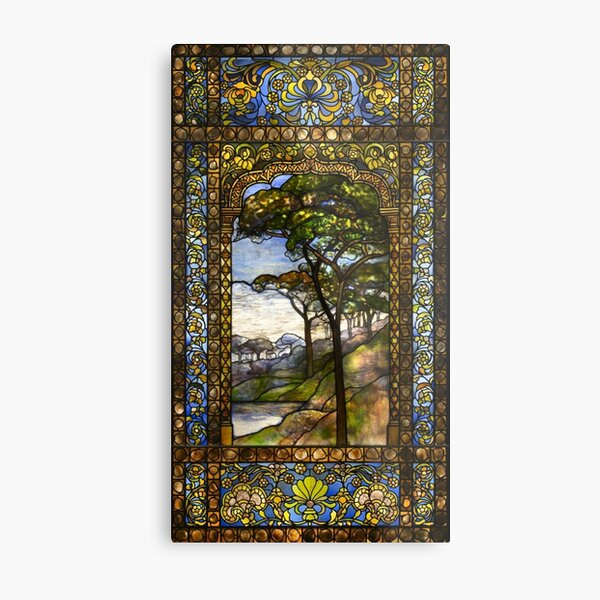 Louis Comfort Tiffany - Stained glass 15. Window 1895 Metal Print