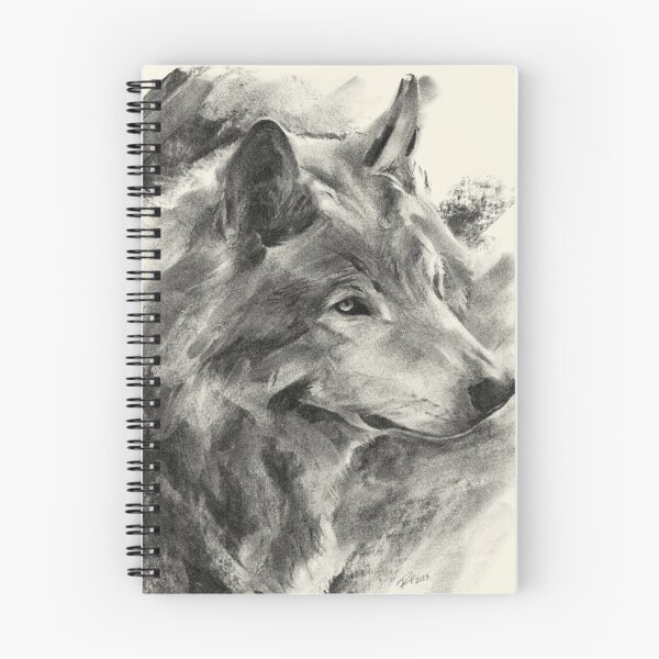 Item preview, Wolf Art, Wolf Portrait Drawing, Animal Gift, Wolf Gifts designed and sold by Rachel Felicity  Art.