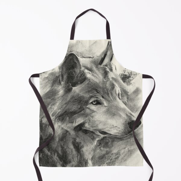 Item preview, Wolf Art, Wolf Portrait Drawing, Animal Gift, Wolf Gifts designed and sold by Rachel Felicity Art.