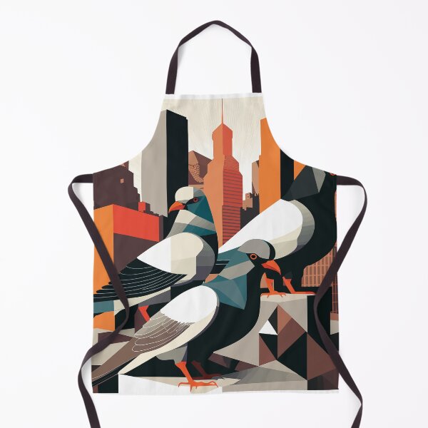 Item preview, New York landscape with pigeons on the roofs fine art for home decoration. designed and sold by paulo silveira.